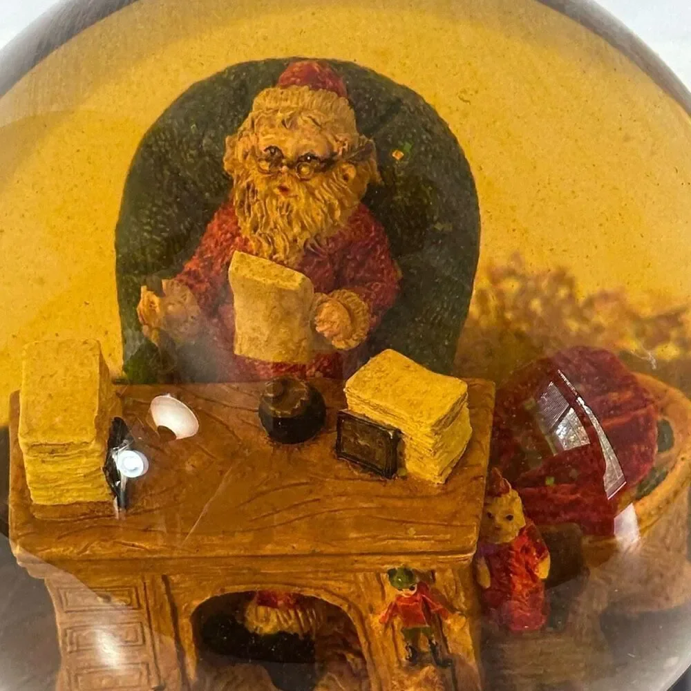 Christmas Snow Globe with Santa’s Workshop